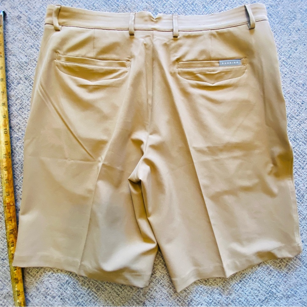 Dunning Golf Everbest Shorts Flat Front Gold - Picture 9 of 12